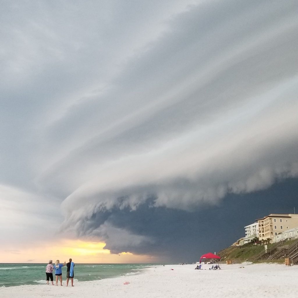 storm, shelf cloud, beach, 30A, Blue Mountain Beach